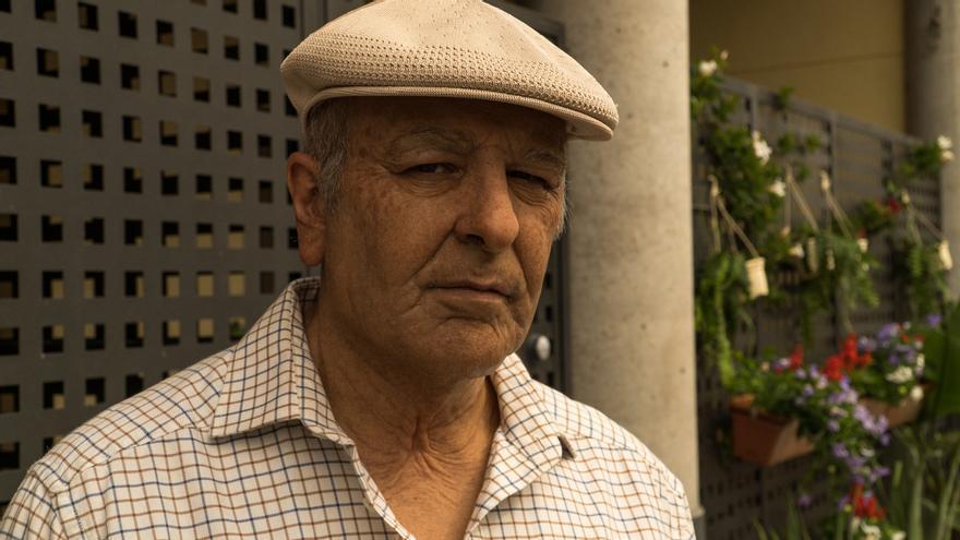 Roberto Álamo, caracterizado como un anciano en &#039;Las noches de Tefía&#039;.