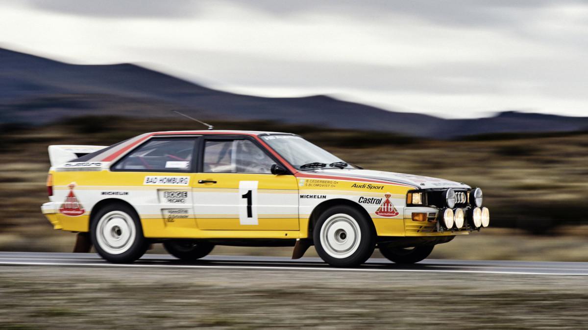 Uno de los coches más míticos con el motor de 5 cilindros es el Audi quattro A2 del Group B de rallyes de 1983