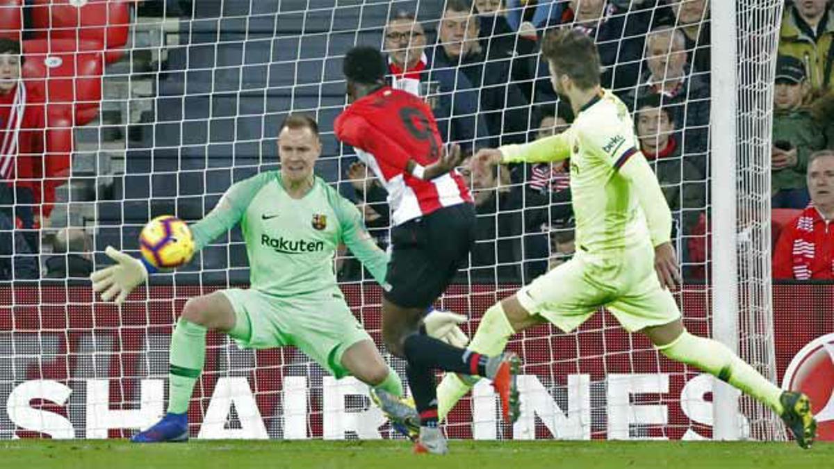 Ter Stegen salvó al Barça de la derrota con uno de sus mejores partidos de su carrera