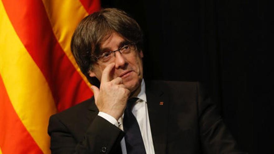 Puigdemont, en una entrega de premios el pasado martes.