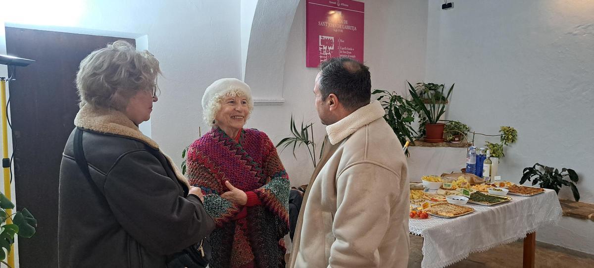 Momentos de la exposición de Amparo López.