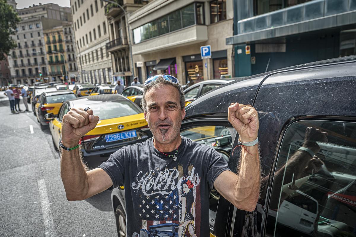 El sector del taxi volvió este martes a las movilizaciones