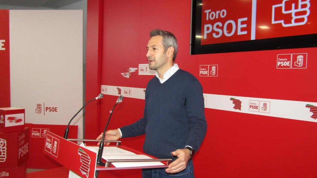 Carlos Rodríguez Casares, en un acto celebrado en la sede del PSOE