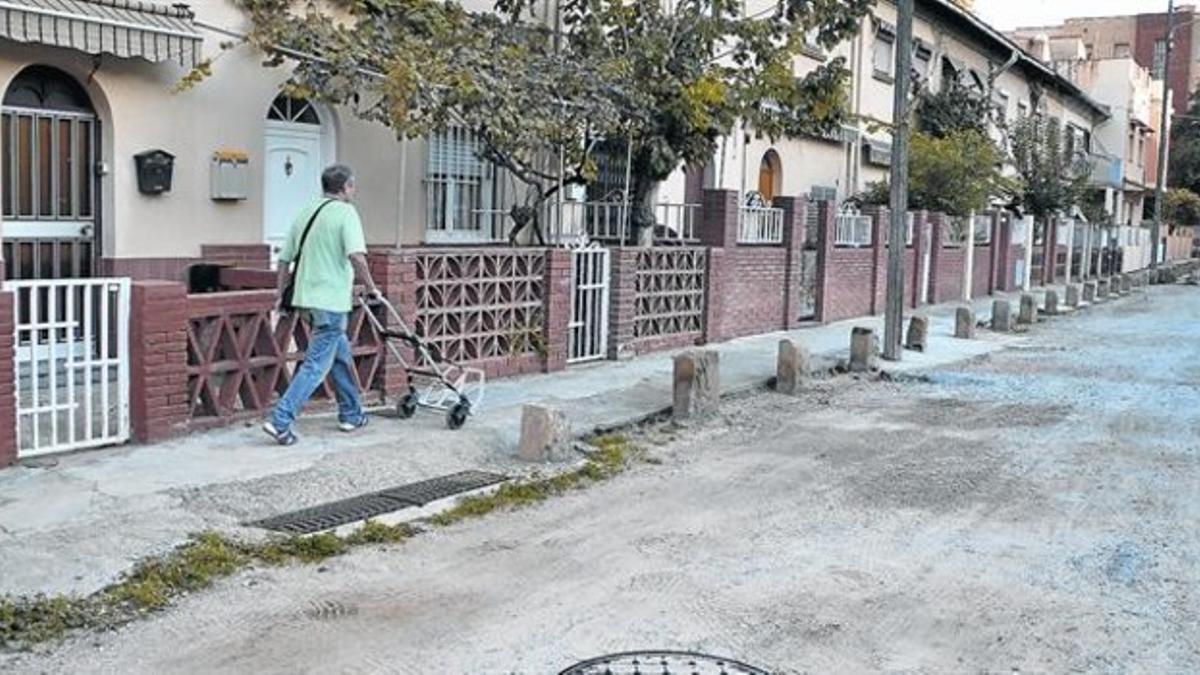 Aspecto de las casas bajas del pasaje de Santa Eulàlia, el jueves pasado.