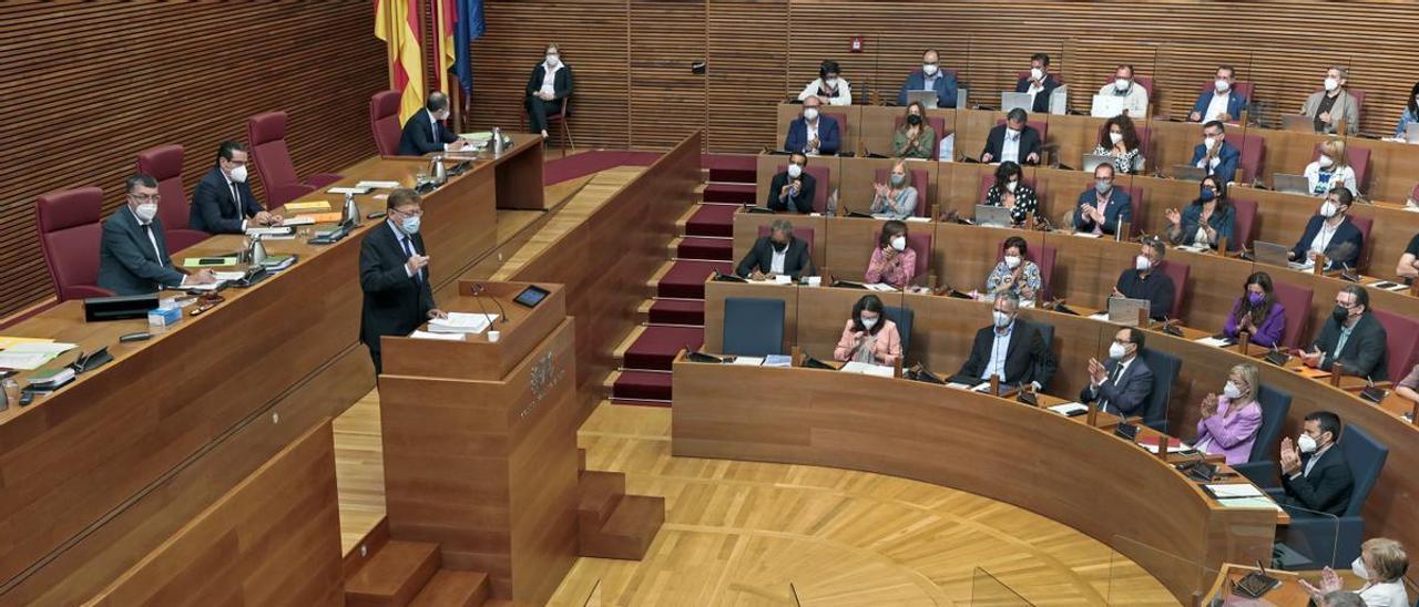 Debate de política general, hoy, en las cortes valencianas.