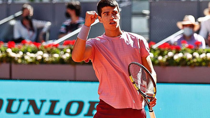 Carlos Alcaraz, en el Mutua Madrid Open. | AFP7/EUROPA PRESS