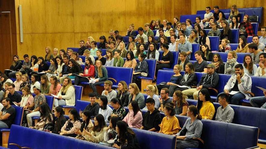 Buena parte de los estudiantes de otros países que este año se formarán en la Universidad de Vigo. // FdV