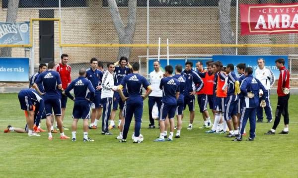 Imágenes del entrenamiento del Real Zaragoza