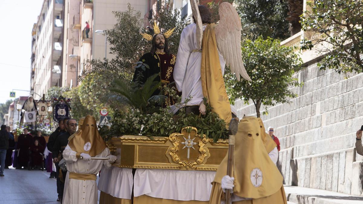 Traslados procesionales de Semana Santa en Ontinyent, en 2023.