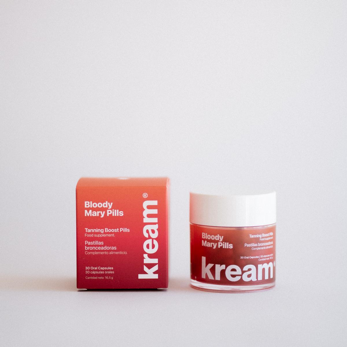 Las 'Bloody Mary Pills' de Kream para prepararte para la exposición solar desde dentro.