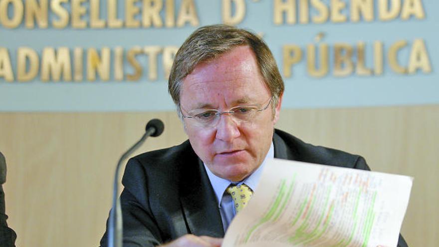 El conseller de Hacienda, Juan Carlos Moragues.