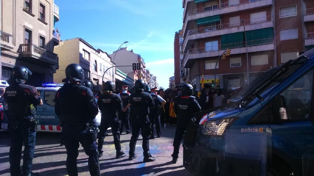 Manifestació d'estudiants a Manresa