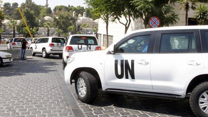 La misión de la ONU accede a la zona del supuesto ataque químico en Damasco