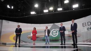 Los candidatos a la Presidencia de Andalucía, en el debate electoral.