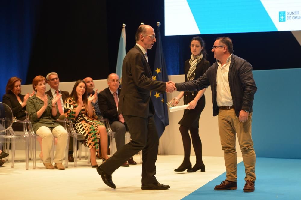 Los premiados, durante la gala // Gustavo Santos