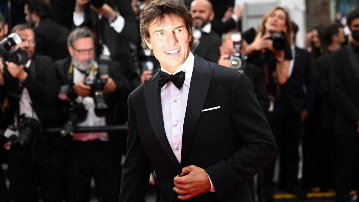 Tom Cruise cuando estrenó "Top Gun : Maverick" en el Festival de Cannes, en 2022.