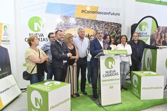 Noche electoral en Nueva Canarias, con euforia por los buenos resultados