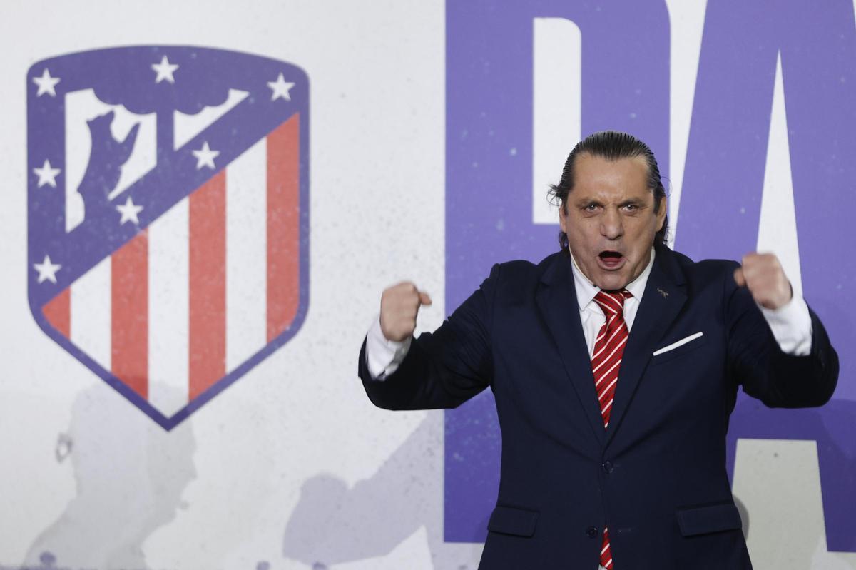 Homenaje del Atlético de Madrid a Paulo Futre