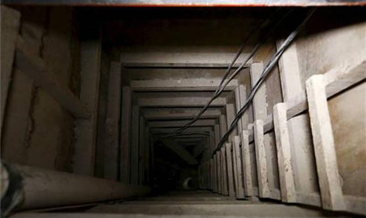 Túnel utilitzat pel ’Chapo’ per escapar-se de la presó i que conduïa fins a un vell magatzem.