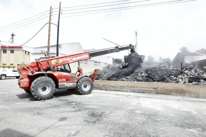 Imágenes del incendio en Alcañiz