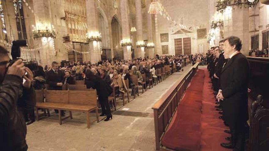 En el último mandato todos los ediles del equipo de gobierno del PP acudieron a la misa en la Seu.