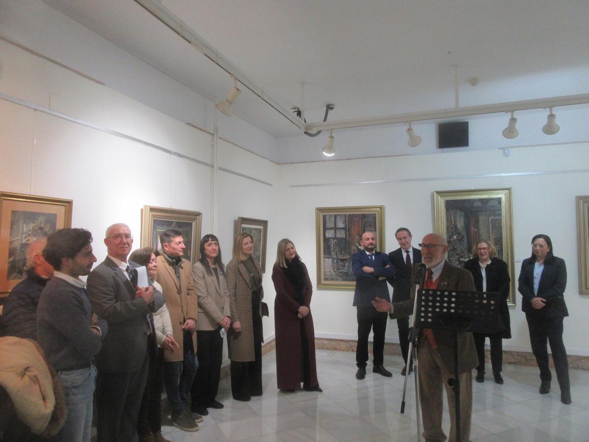 El presidente de El Piló, junto con autoridades municipales y autonómicas, en su intervención.