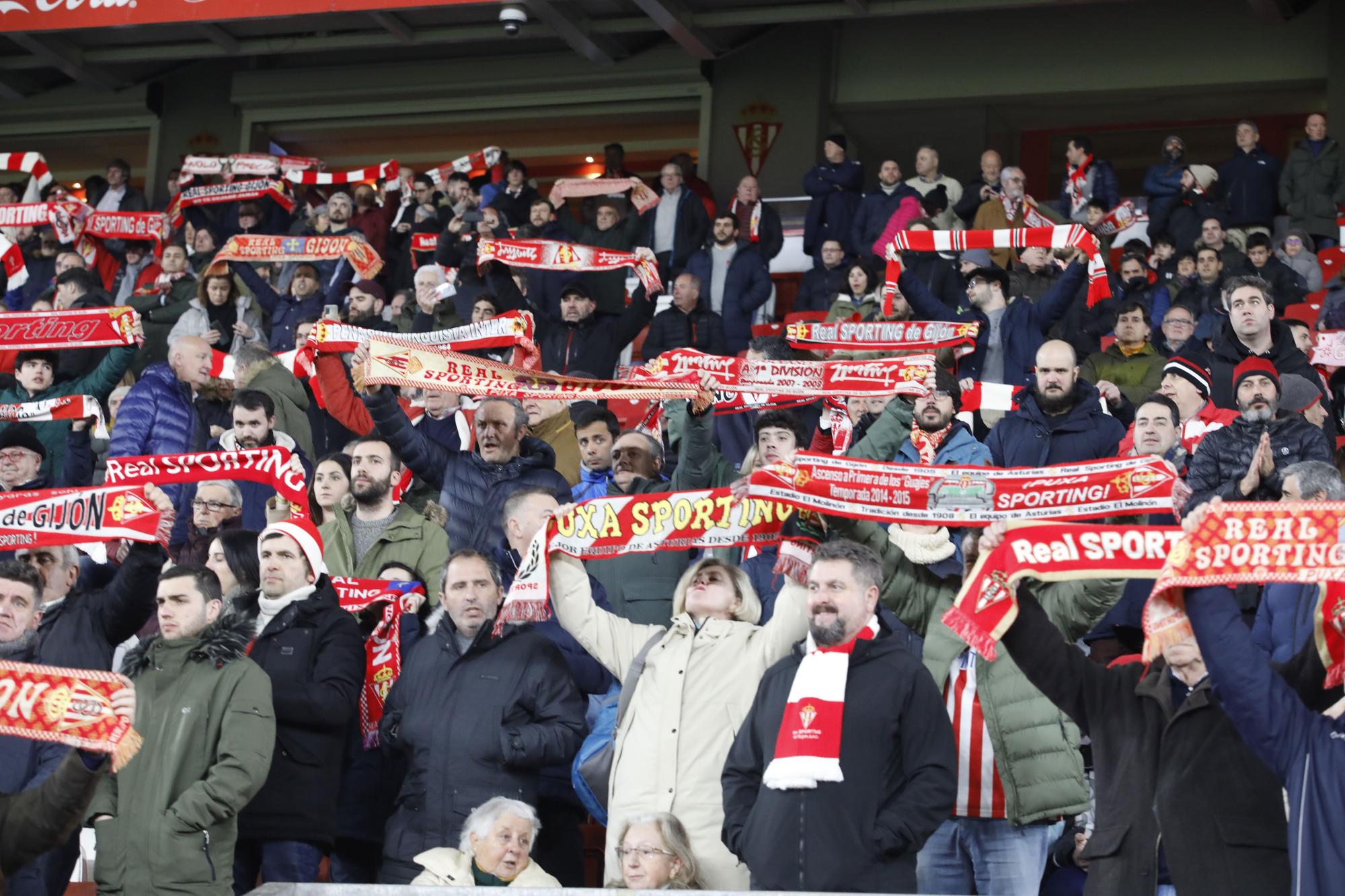 Así se vivió el encuentro entre el Sporting y el Tenerife