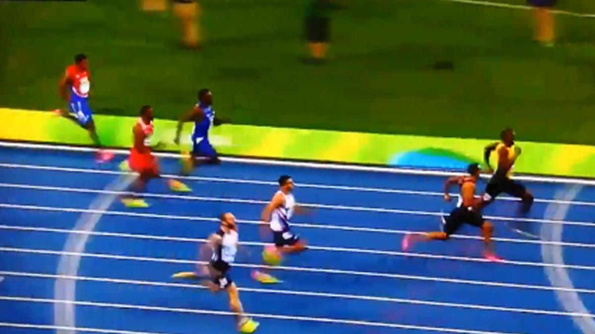 Bolt no dejó ganar a De Grasse en los 200 metros