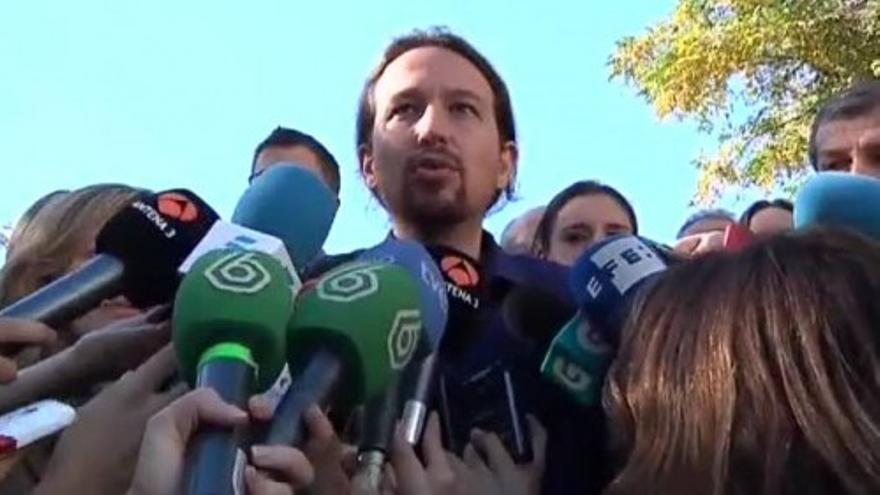 Iglesias: “Frente a los que se atrincheran en el búnker, apostamos por el diálogo y el avance democrático”