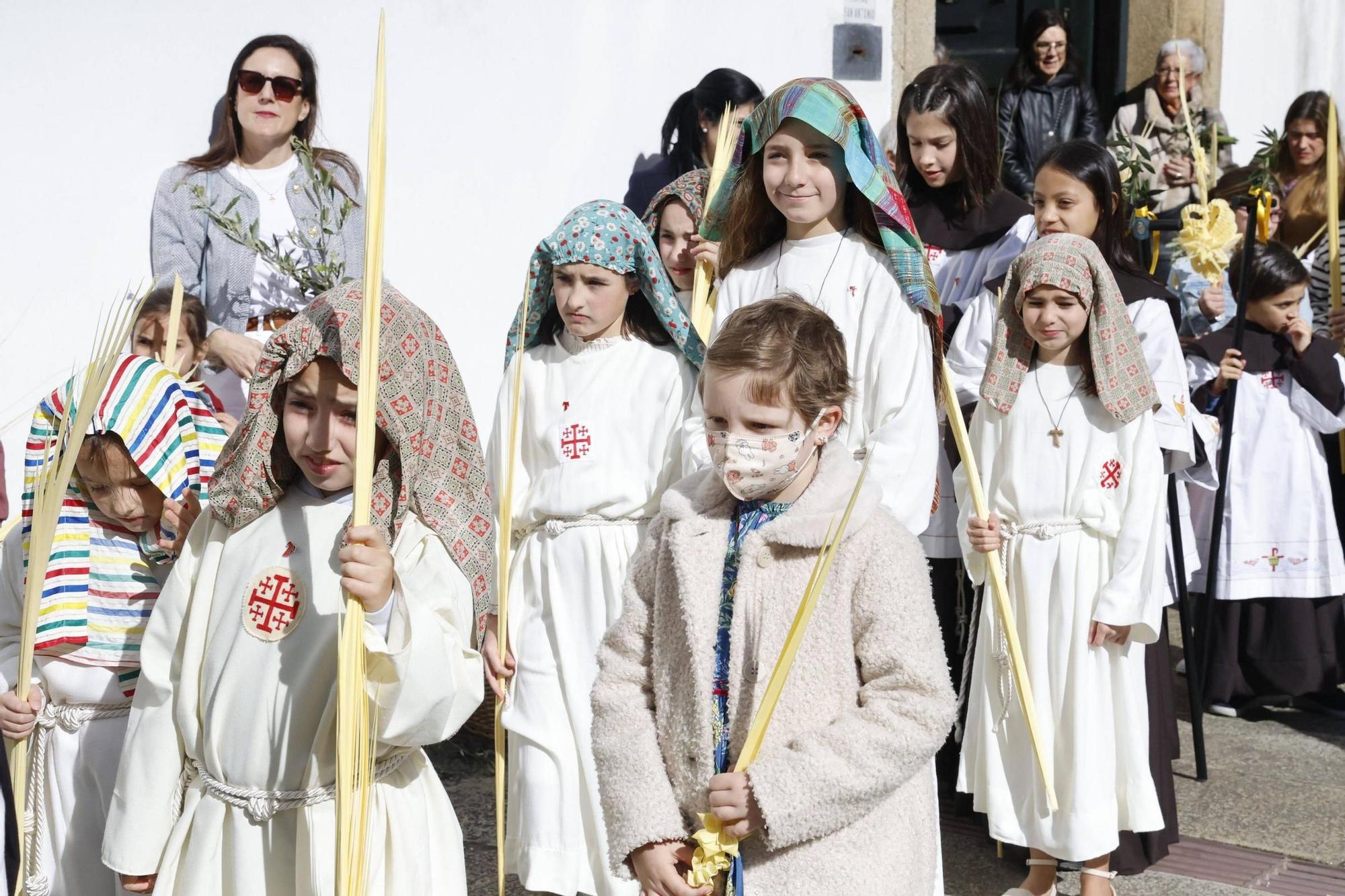 Procesión de la Borriquita y bendición de palmas en el Domingo de Ramos