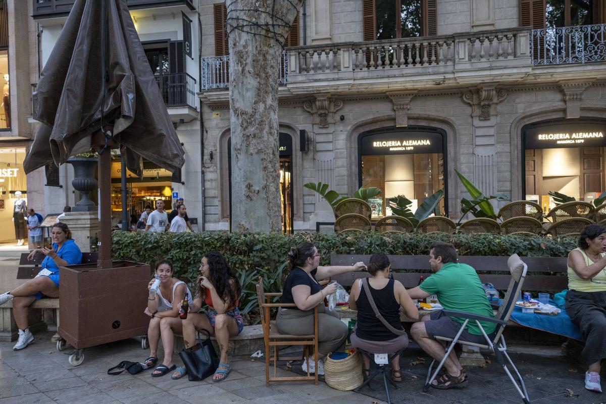 Los palmesanos recuperan el Born: "Hoy el paseo es nuestro" Los palmesanos recuperan el Born: "Hoy el paseo es nuestro"