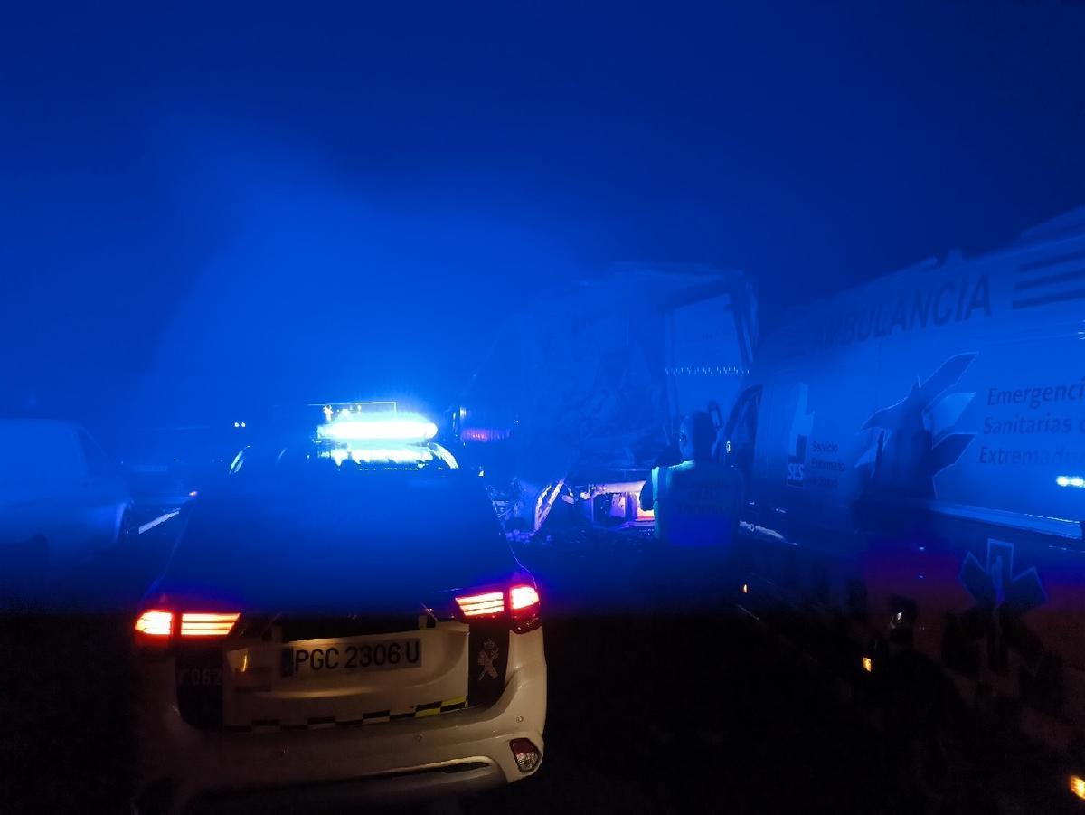 Imágenes del accidente en la A-66