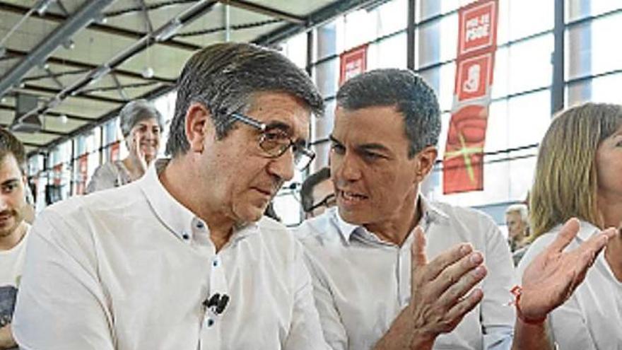 Pedro Sánchez amb Patxi López