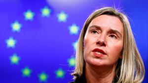 La jefa de la diplomacia europea, Federica Mogherini.