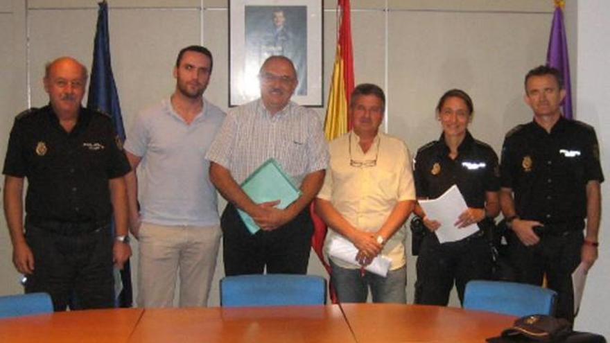 Reunión policial con la patronal de jardinería