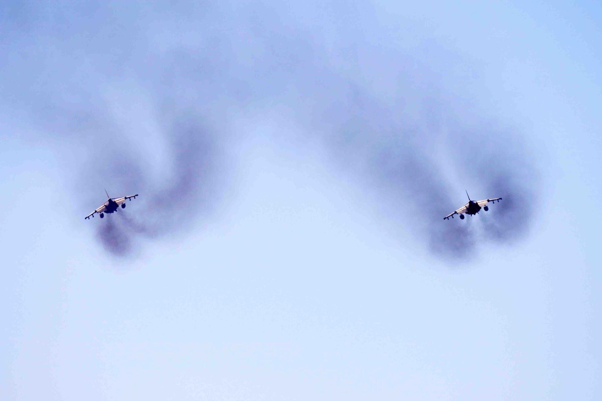 Exhibición dinámica de un desembarco anfibio de La Armada, donde aviones, helicópteros, Infantes de Marina, embarcaciones rápidas y lanchas de desembarco actúan en un escenario simulado de rescate de rehenes