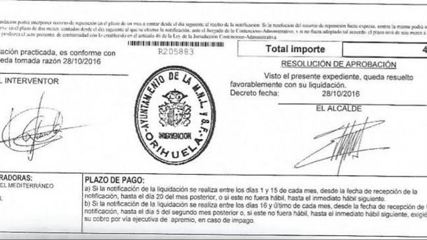 El Ayuntamiento dio en octubre una licencia con la firma del exalcalde Guillén