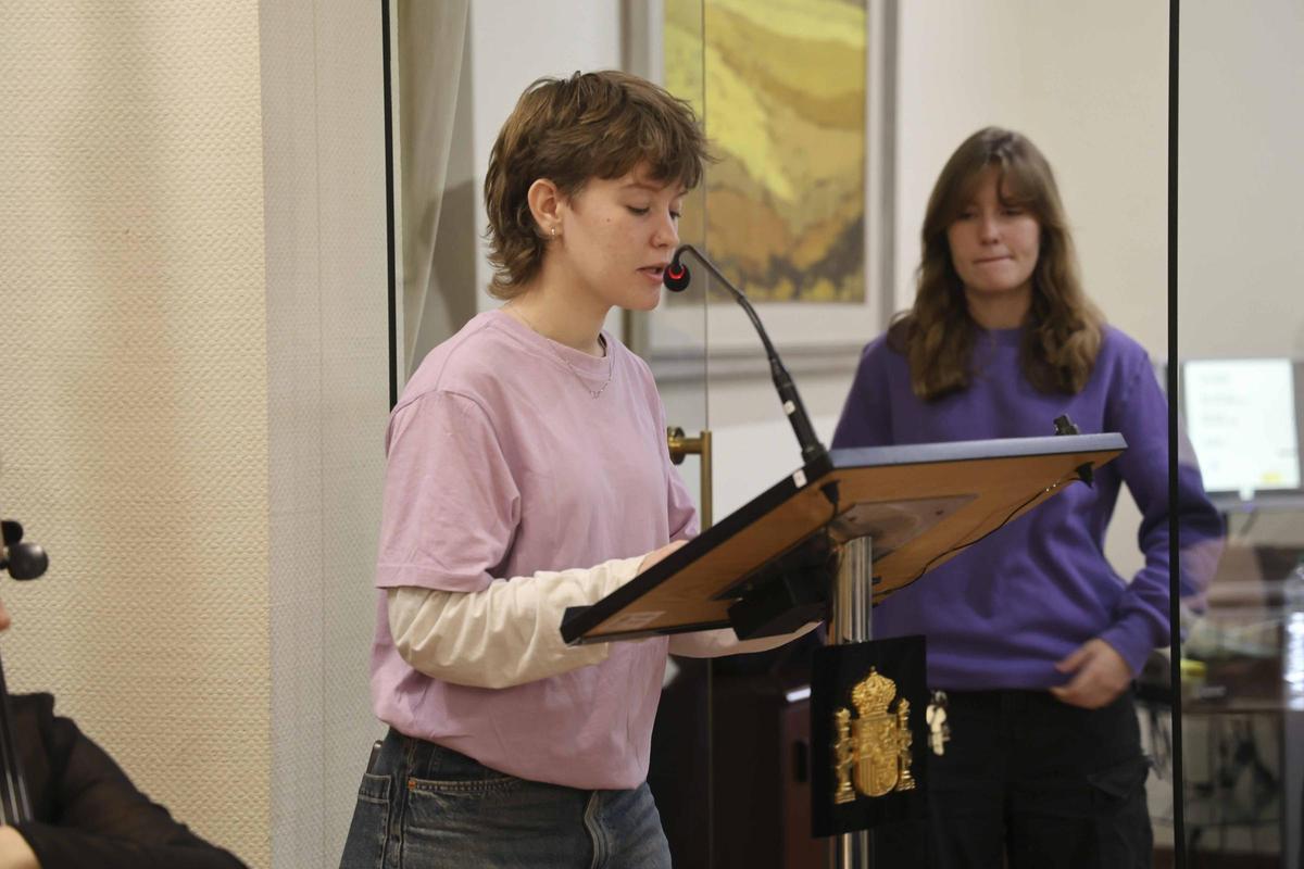 "Una puerta violeta" en la Subdelegación del Gobierno en Alicante por el 25N