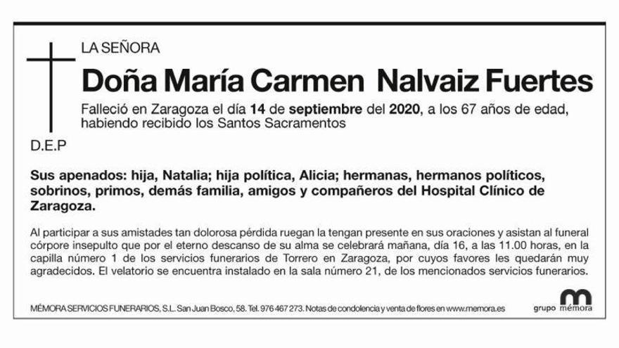 María Carmen Nalvaiz Fuertes