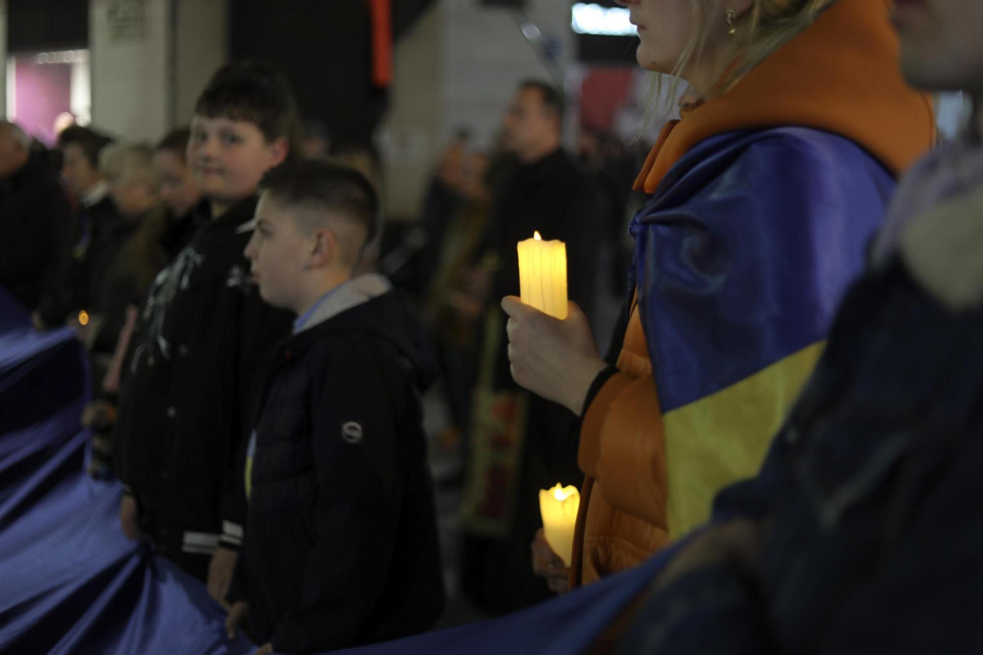 FOTOS: La Región sale a la calle en el segundo aniversario de la invasión de Rusia a Ucrania.