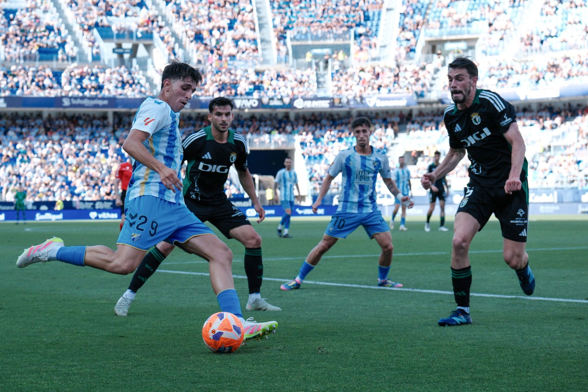 Málaga CF - Burgos CF. Jornada 42, Liga Hypermotion