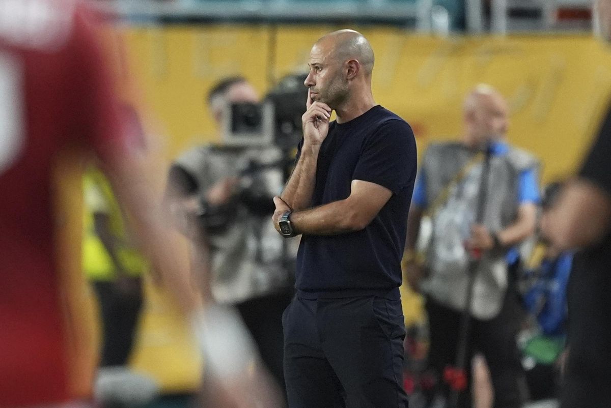 Javier Mascherano, durante el partido ante el Al-Ahly