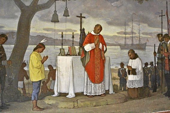Der mallorquinische Missionar Junípero Serra gilt als Gründer Kaliforniens. Papst Franziskus sprach ihn 2015 heilig.