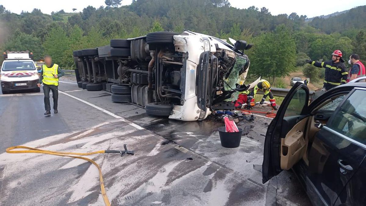 Las imágenes del trágico accidente de Valdeorras