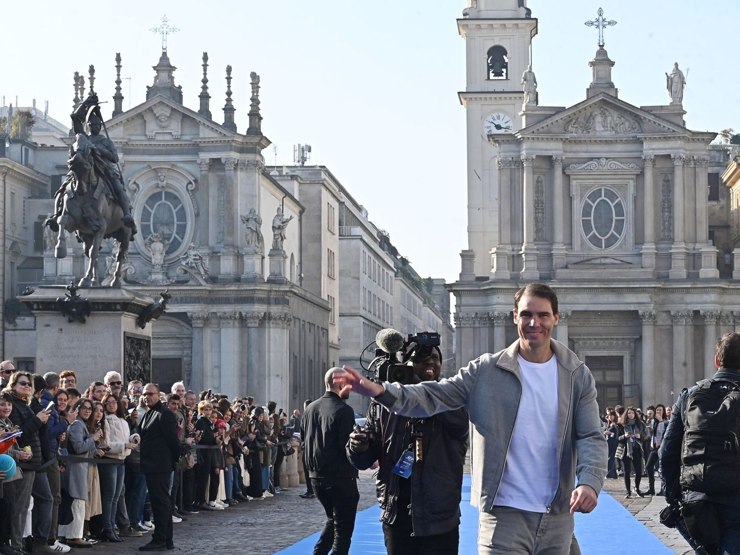 Rafa Nadal, protagonista en la presentación de las Finales ATP en Milán