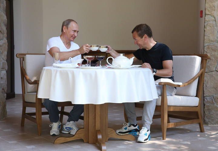 Meeting of President Vladimir Putin and Prime Minister Dmitry Medvedev in Sochi