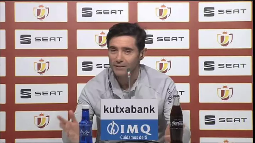Marcelino antes de la semifinal: "Sabemos que esta plantilla puede pasar a la historia"