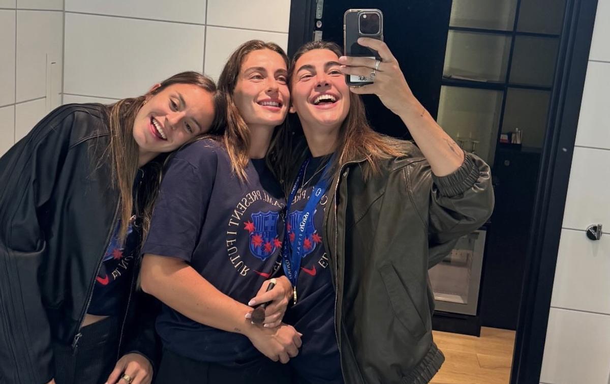 Serrajordi, Patri y Alexia en la celebración de la Champions
