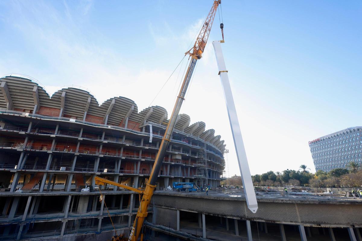 Avances en las obras del Nou Mestalla