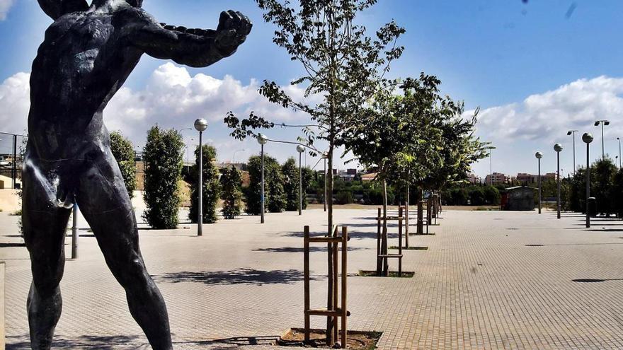 Statue von Joan Colom in Palma de Mallorca.